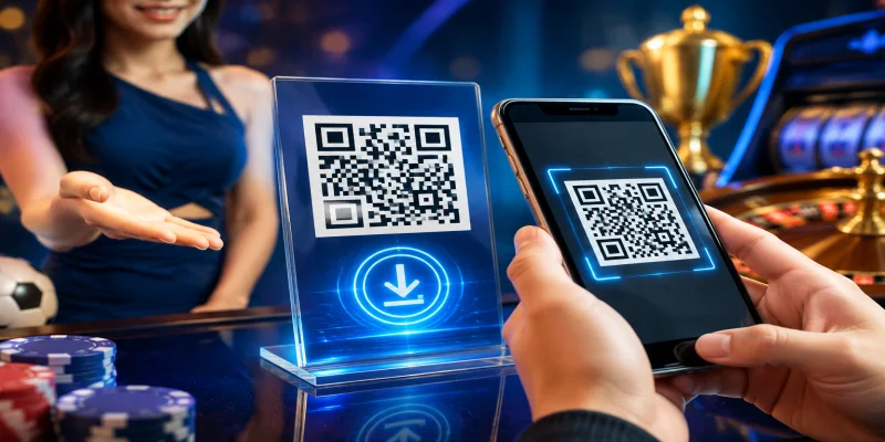 Quy trình quét mã QR cài đặt ứng dụng cá cược trực tuyến bảo mật cao